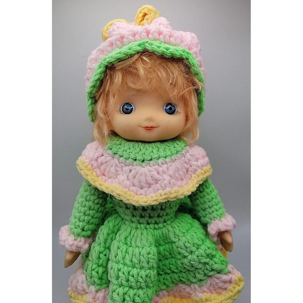 Hand Made Strawberry Shortcake Crocheted Doll Bubble Gum 12